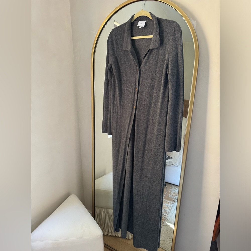 G.Label by goop Button Down Cashmere Sweater Dress